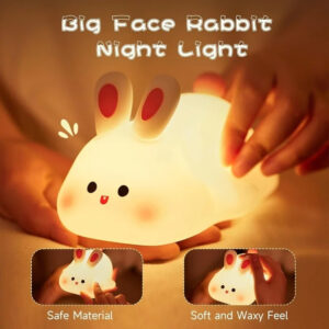 main-image-2.jpg Veilleuse Lapin Silicone Rechargeable إضاءة ذكية بلمسة واحدة