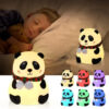 Veilleuse LED Panda en Silicone - 7 Couleurs Tactiles
